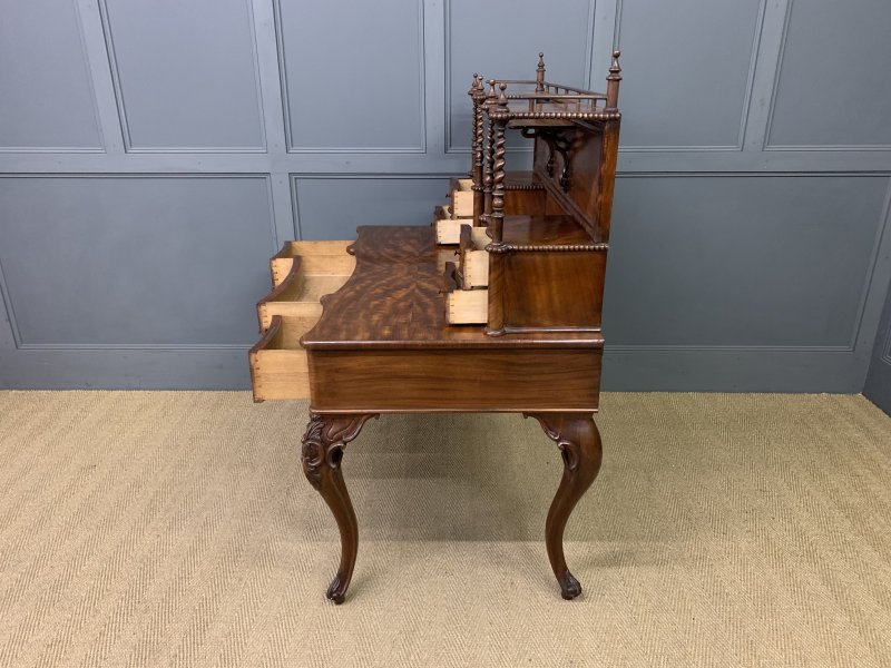 Flame Mahogany Writing Desk - Image 17