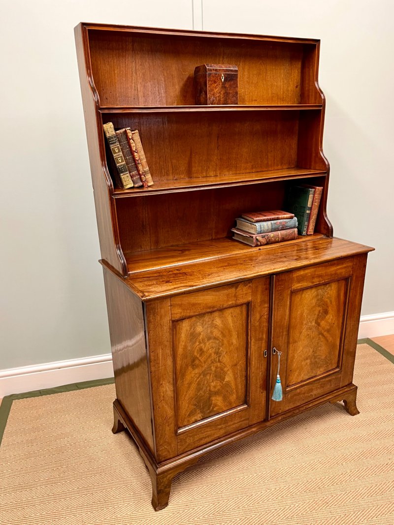 19th Century Waterfall Bookcase