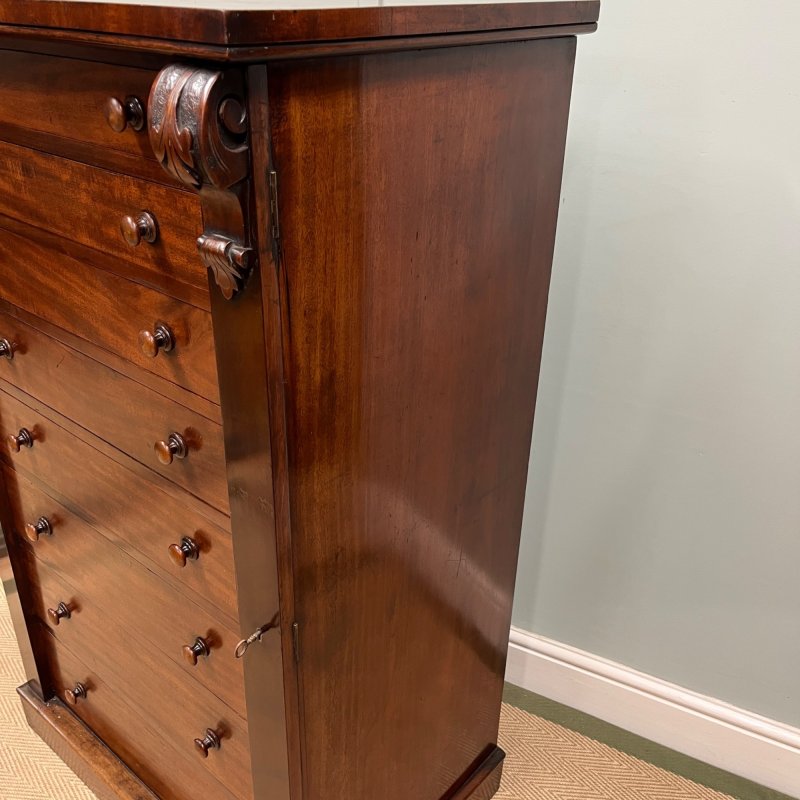 19th Century Wellington Chest - Image 10