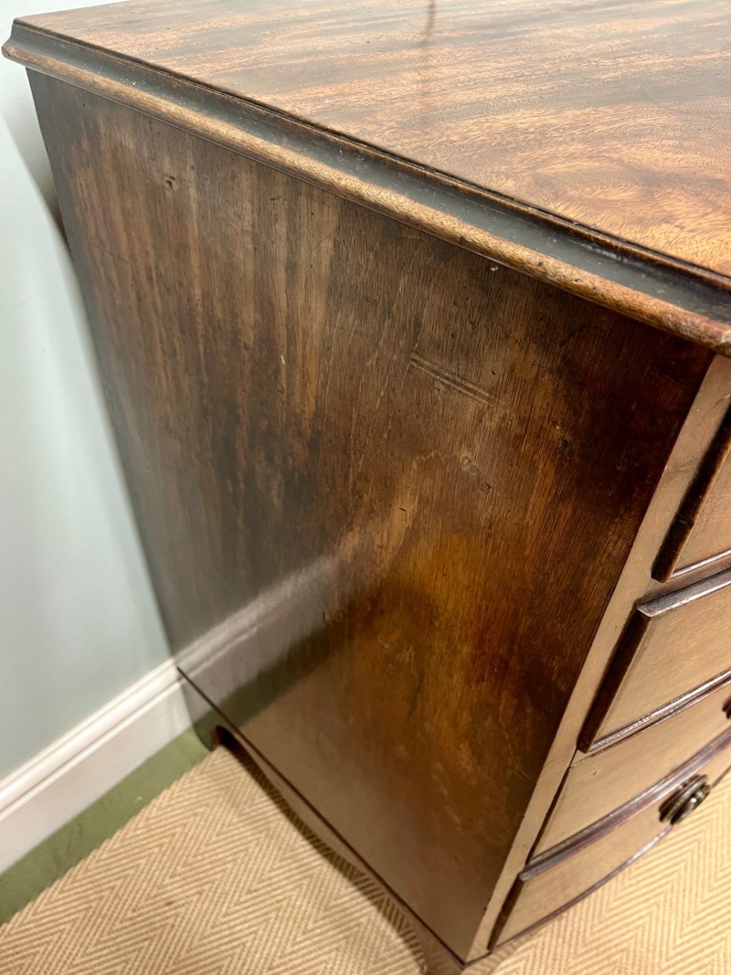 Regency Bow Fronted Chest Of Drawers - Image 11