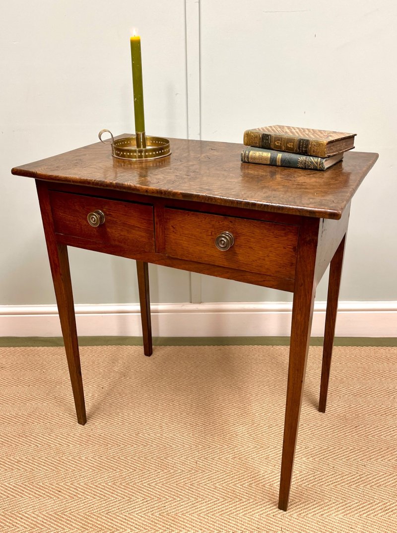19th Century Burr Ash Side Table