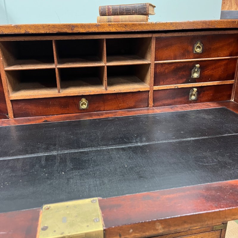 19th Century Campaign Secretarie Chest Of Drawers - Image 4