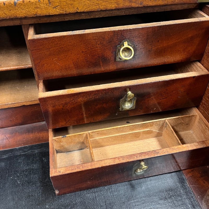 19th Century Campaign Secretarie Chest Of Drawers - Image 6