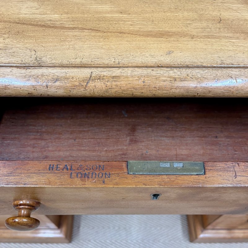 19th Century Satin Birch Heal And Son Desk - Image 2