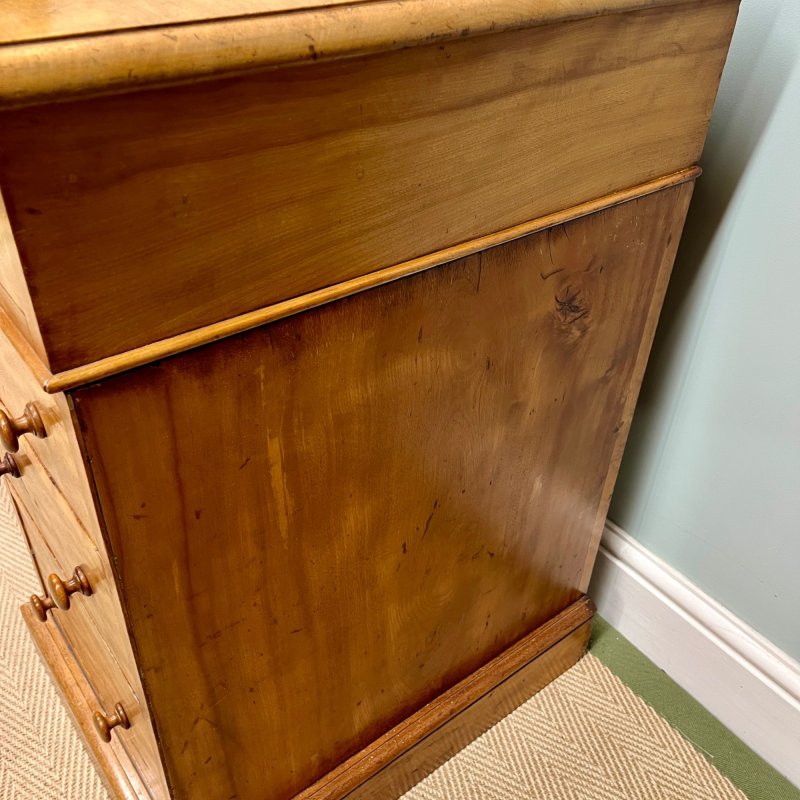 19th Century Satin Birch Heal And Son Desk - Image 8