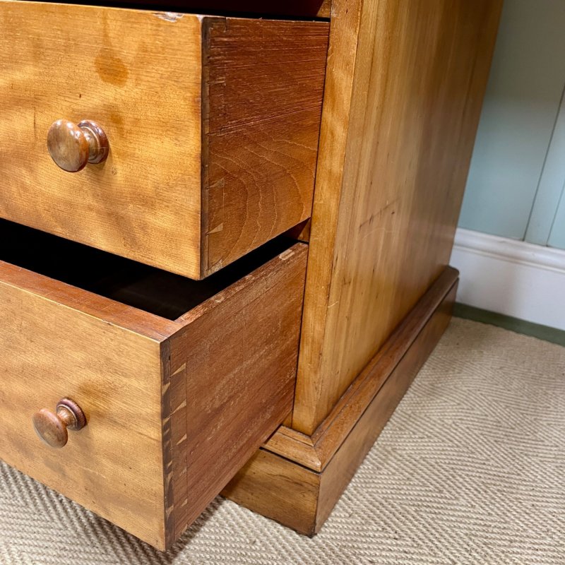 19th Century Satin Birch Heal And Son Desk - Image 6
