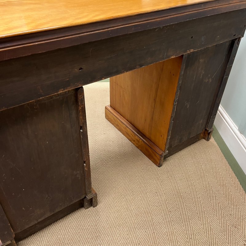 19th Century Satin Birch Heal And Son Desk - Image 10