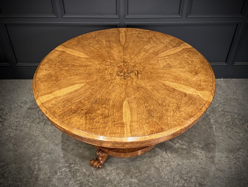 Magnificent Pollard Oak Round Breakfast Table - Image 6