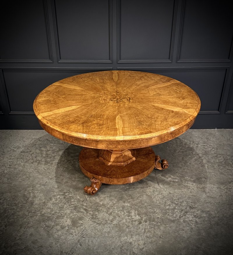 Magnificent Pollard Oak Round Breakfast Table