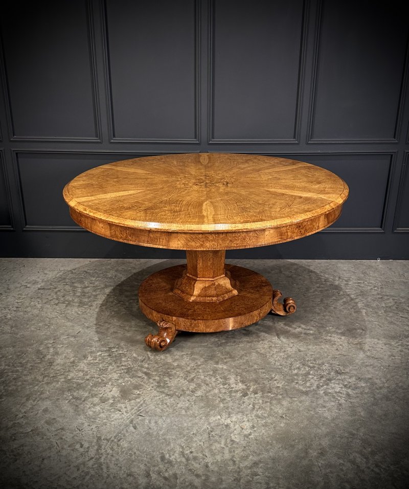 Magnificent Pollard Oak Round Breakfast Table - Image 3
