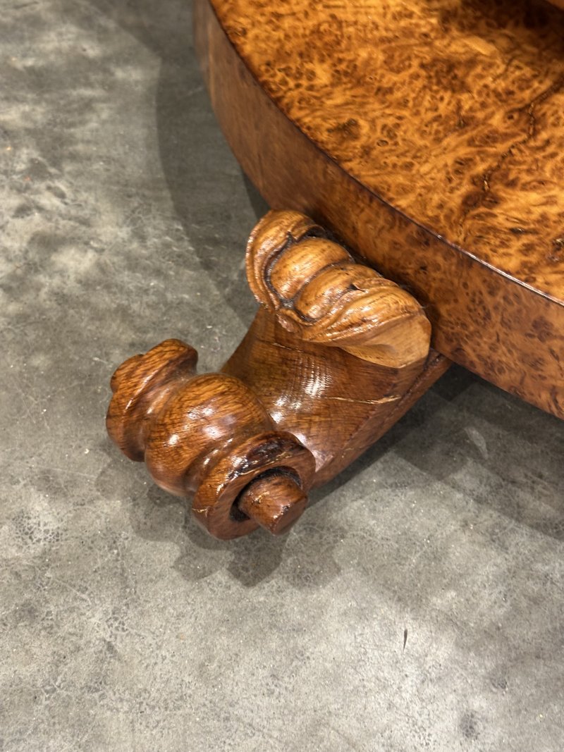 Magnificent Pollard Oak Round Breakfast Table - Image 8