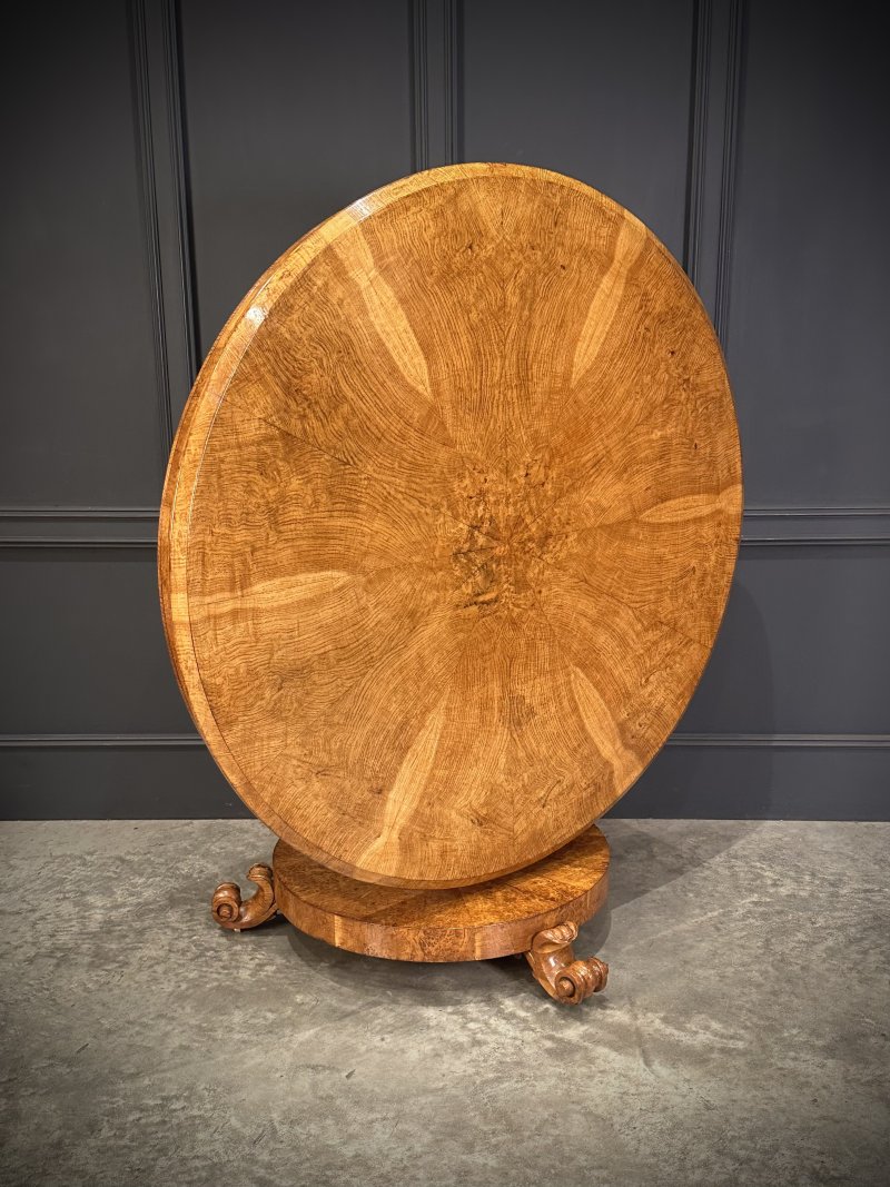 Magnificent Pollard Oak Round Breakfast Table - Image 10