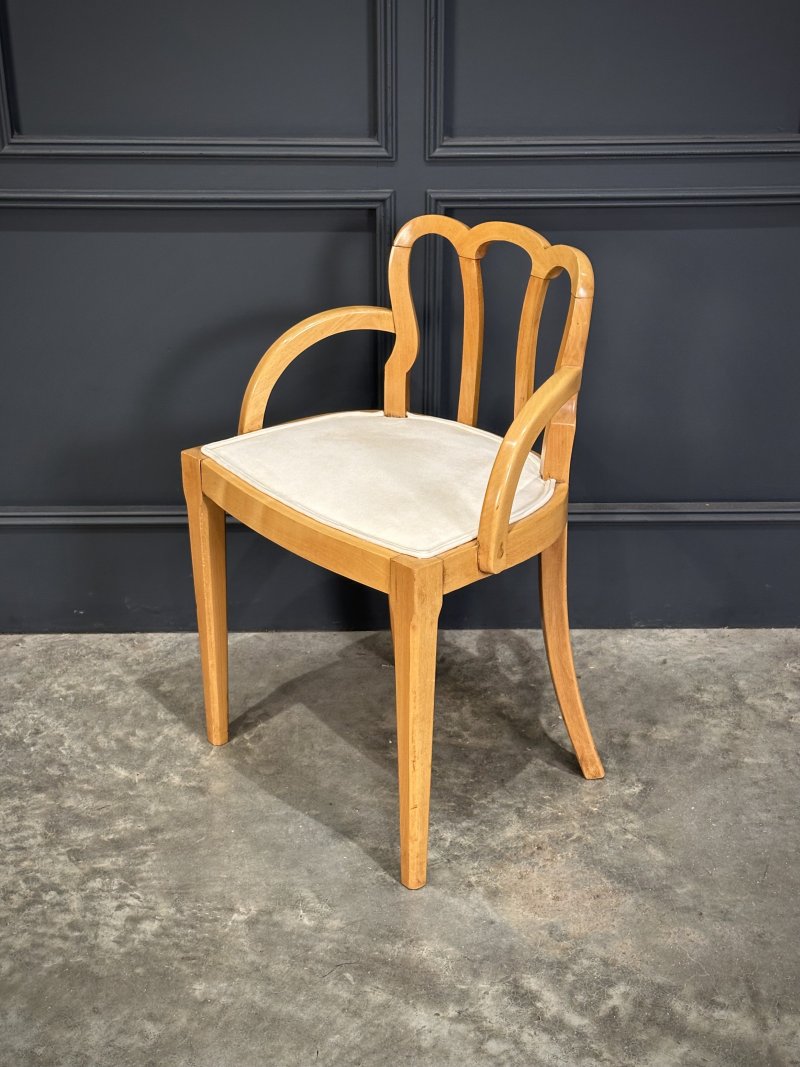 Art Deco Satinwood Chair - Image 5