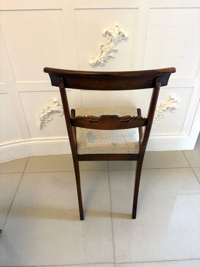 Antique English Regency Pair Rosewood Side Chairs - Image 9