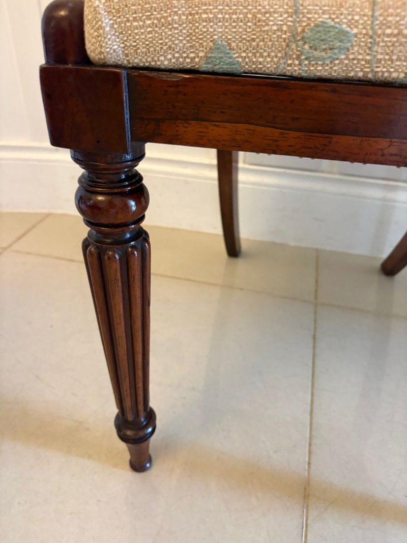 Antique English Regency Pair Rosewood Side Chairs - Image 14