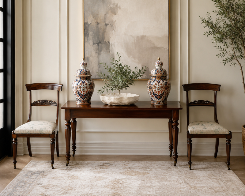 Antique English Regency Pair Rosewood Side Chairs - Image 15