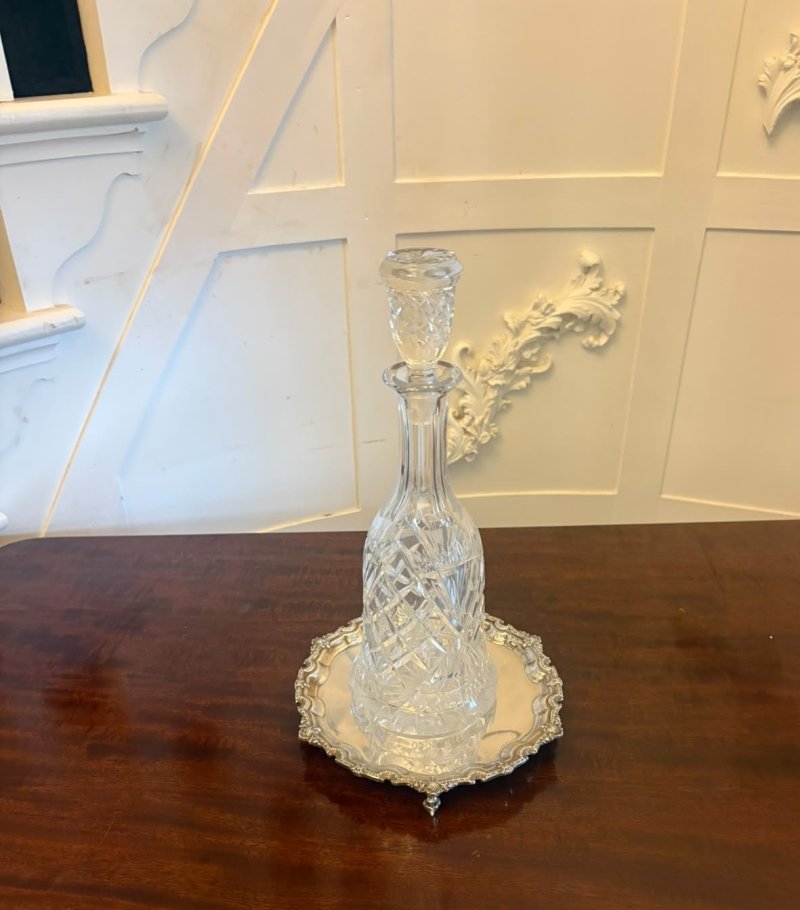 Antique Edwardian Silver Plated Salver Tray - Image 7