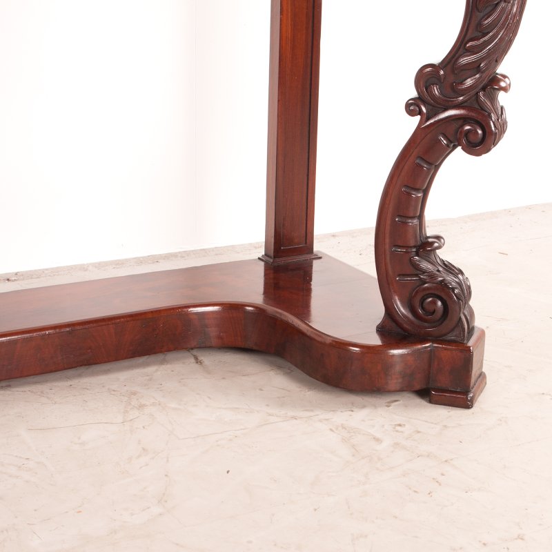 19thC Large French Mahogany Console Table - Image 15