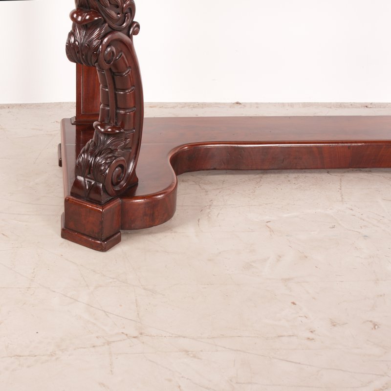 19thC Large French Mahogany Console Table - Image 17