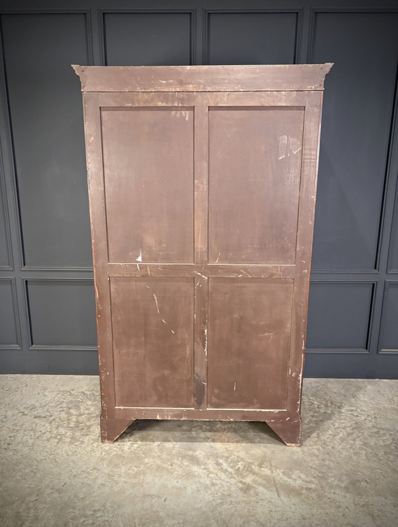 Mahogany Bow Front Wardrobe - Image 5