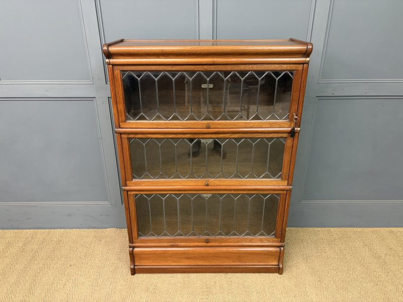 Walnut Globe Wernicke Stacking Bookcase - Image 15