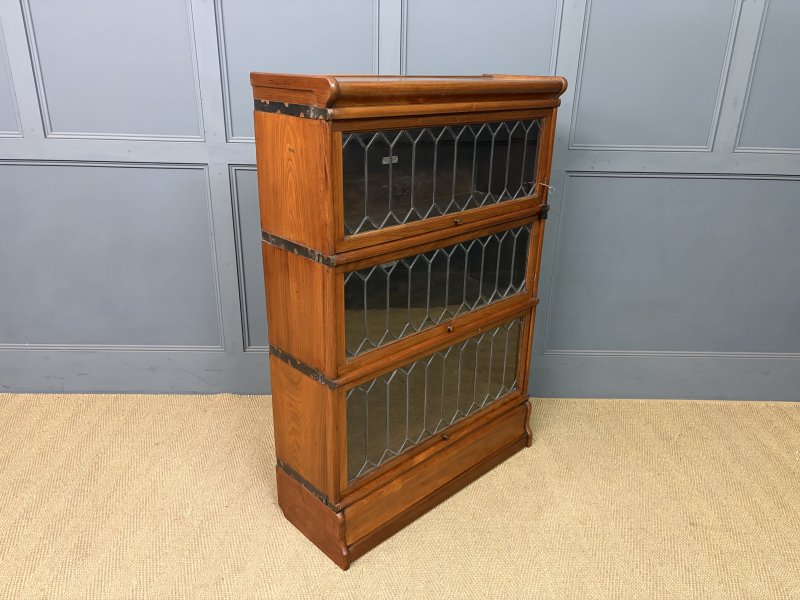 Walnut Globe Wernicke Stacking Bookcase - Image 13