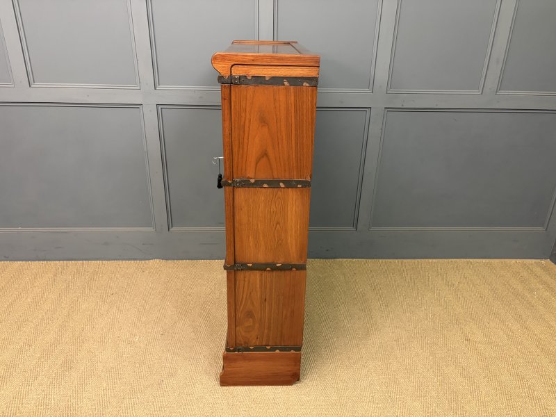 Walnut Globe Wernicke Stacking Bookcase - Image 2