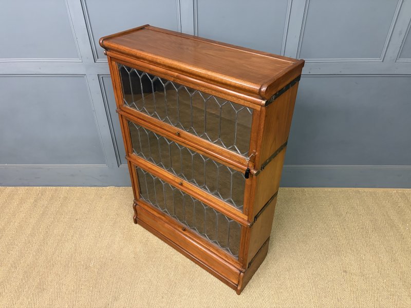 Walnut Globe Wernicke Stacking Bookcase - Image 4