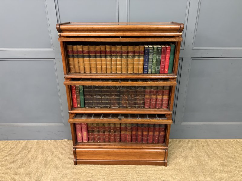Walnut Globe Wernicke Stacking Bookcase - Image 3
