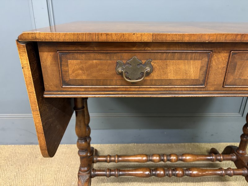 Burr Walnut Sofa Table - Image 2
