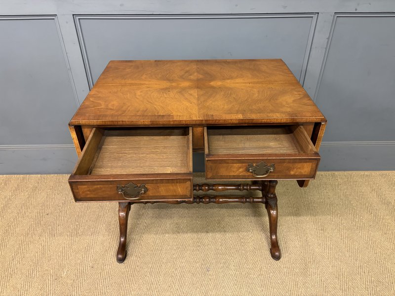 Burr Walnut Sofa Table - Image 5