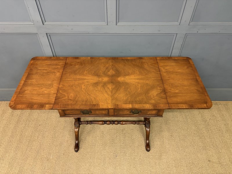 Burr Walnut Sofa Table - Image 7