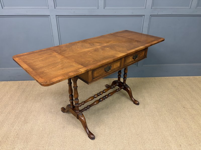 Burr Walnut Sofa Table - Image 4