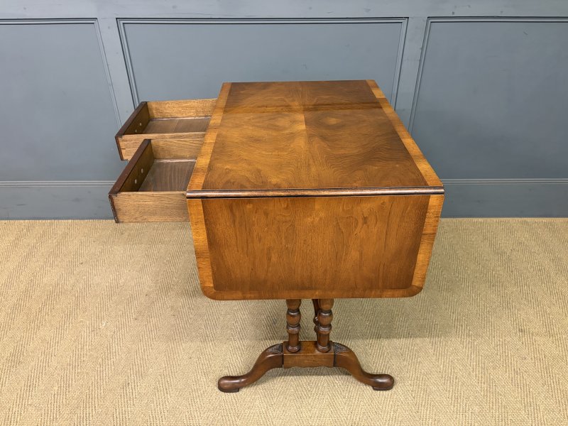 Burr Walnut Sofa Table - Image 15