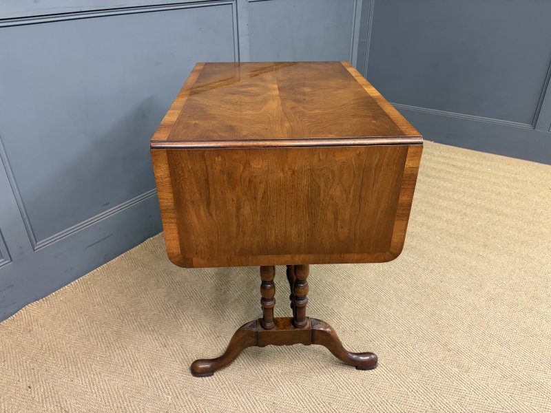 Burr Walnut Sofa Table - Image 11