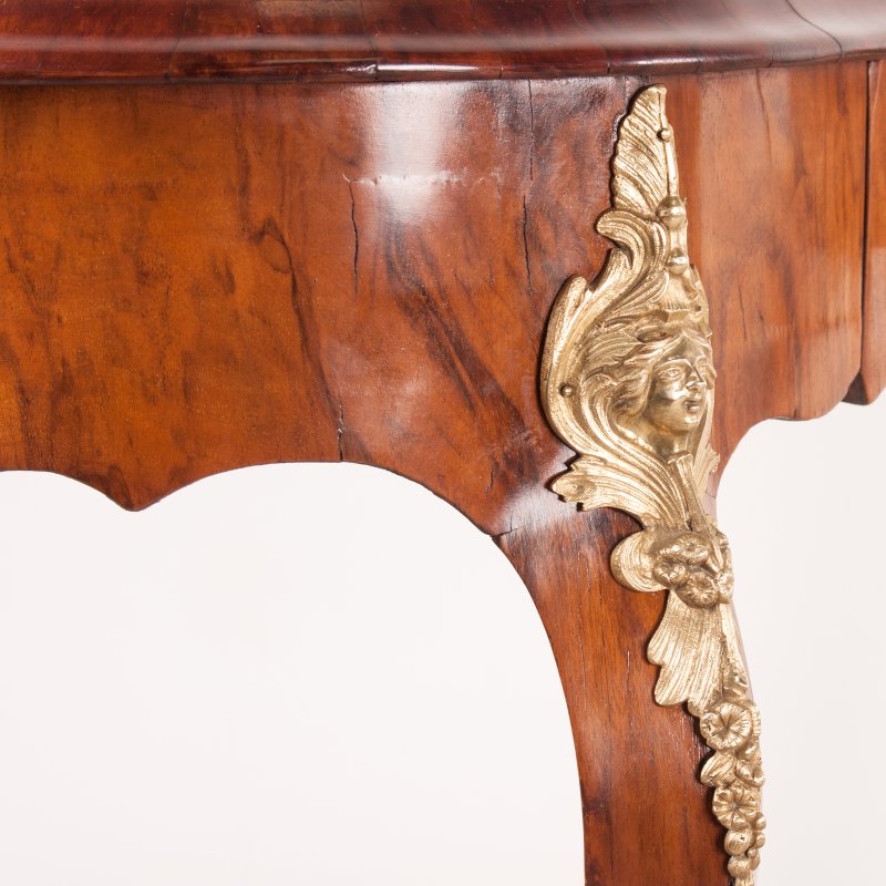 Victorian Walnut Kidney Shaped Writing Table - Image 13