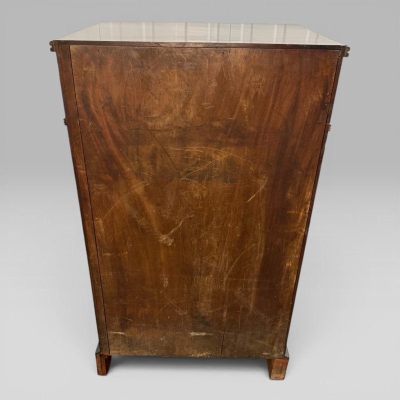 Antique Regency Mahogany Wine Cooler Cellarette Cabinet |  Metal Lined Interior - Image 9