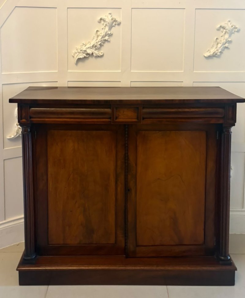 Antique Regency Mahogany Two Door Sideboard Cabinet