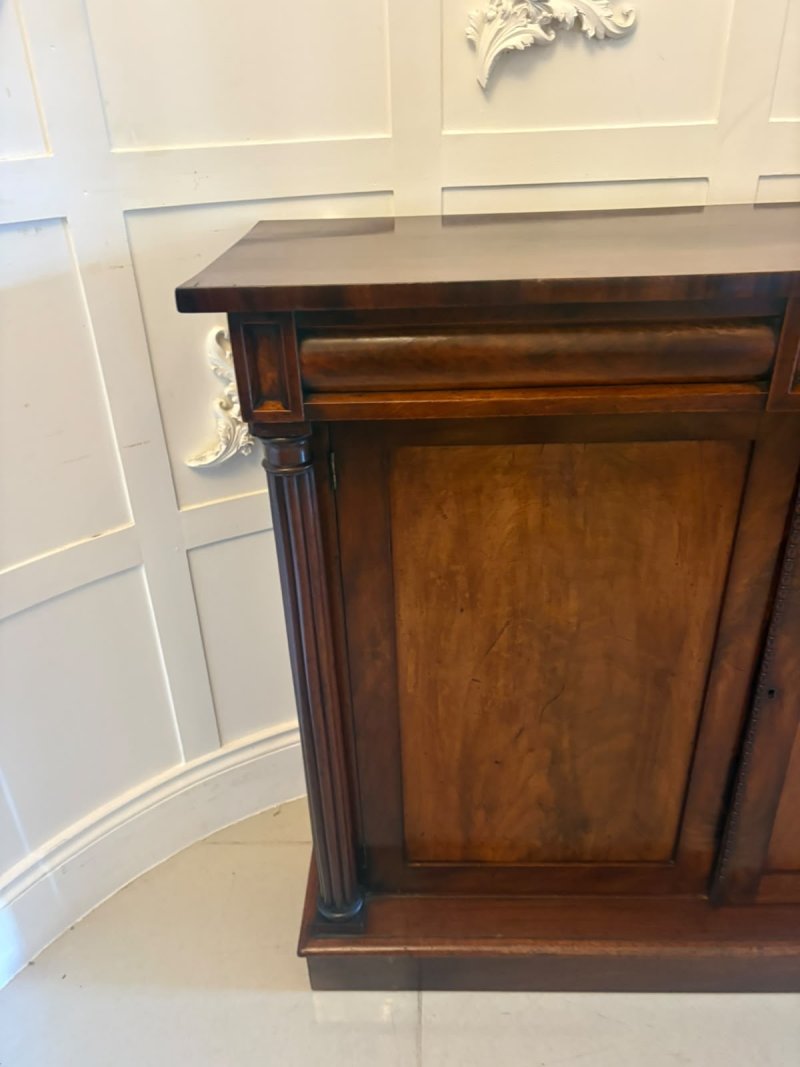 Antique Regency Mahogany Two Door Sideboard Cabinet - Image 4