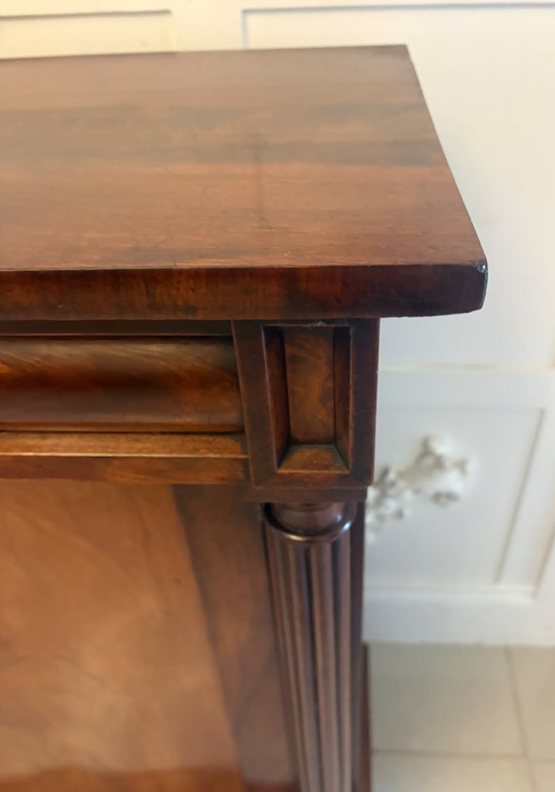 Antique Regency Mahogany Two Door Sideboard Cabinet - Image 6