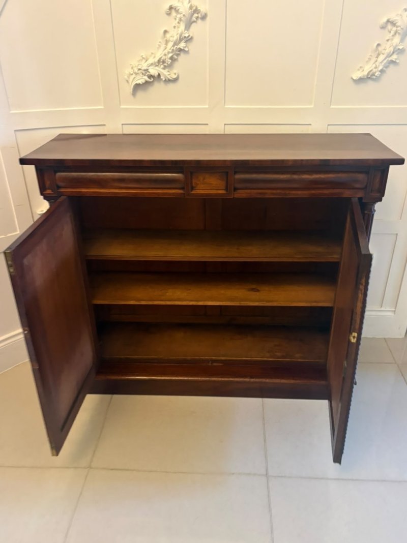 Antique Regency Mahogany Two Door Sideboard Cabinet - Image 10