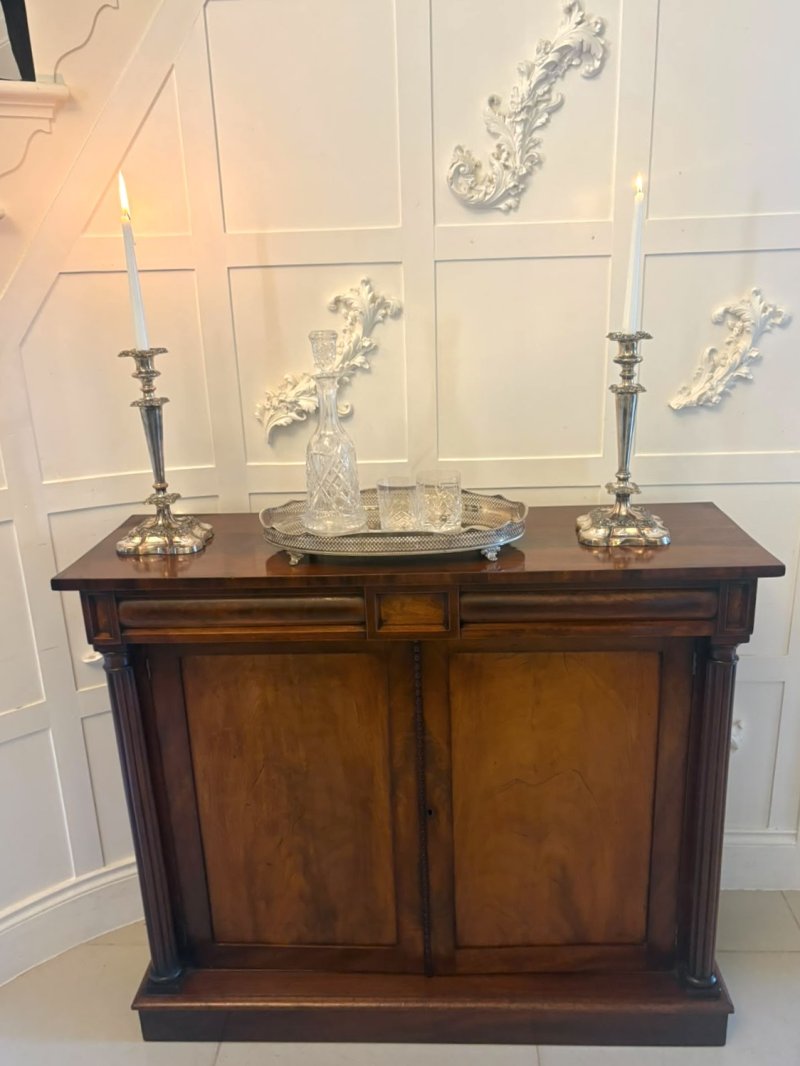 Antique Regency Mahogany Two Door Sideboard Cabinet - Image 2