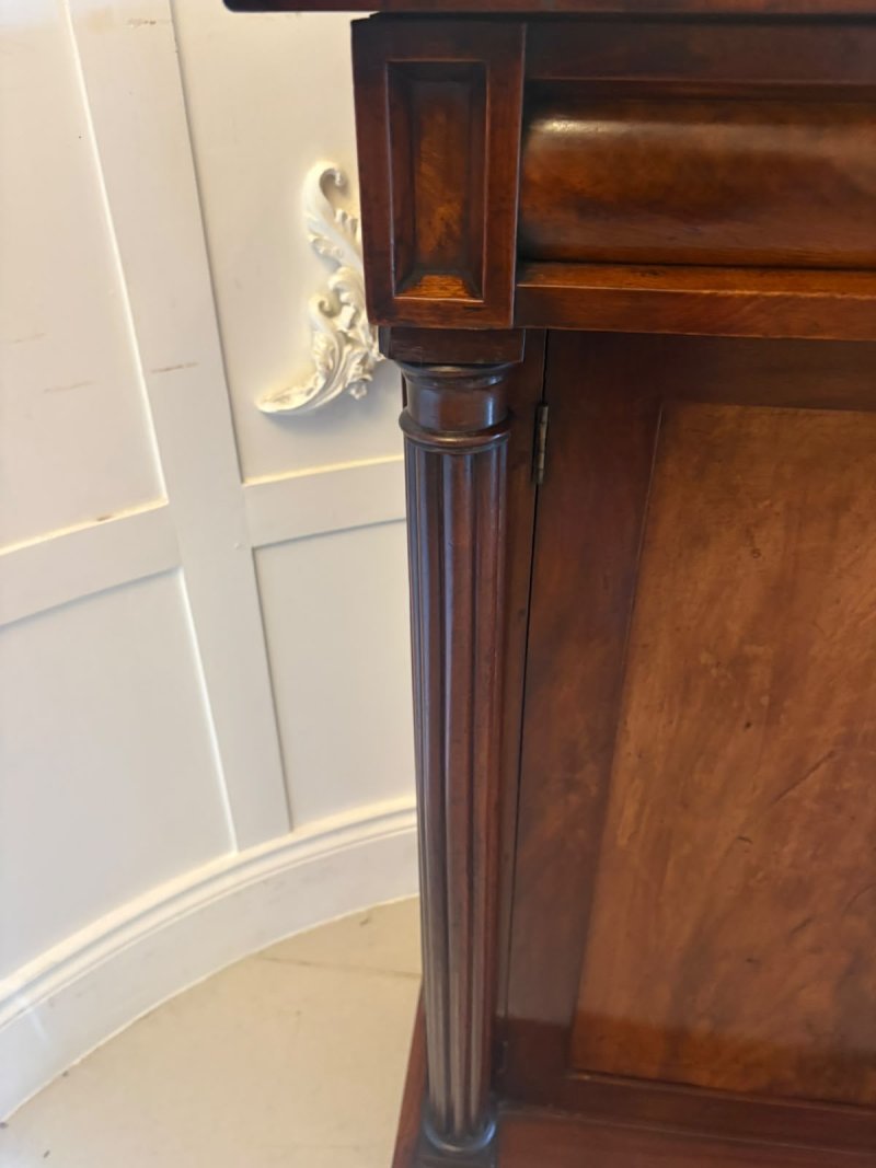 Antique Regency Mahogany Two Door Sideboard Cabinet - Image 12