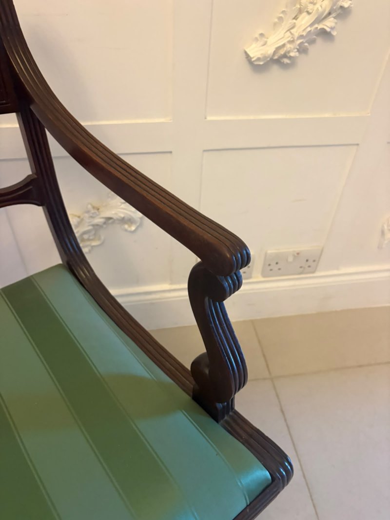 Antique Regency Mahogany Desk Chair - Image 3