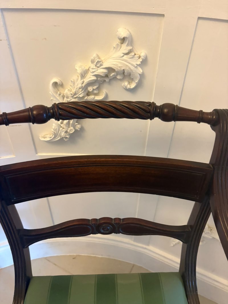 Antique Regency Mahogany Desk Chair - Image 6