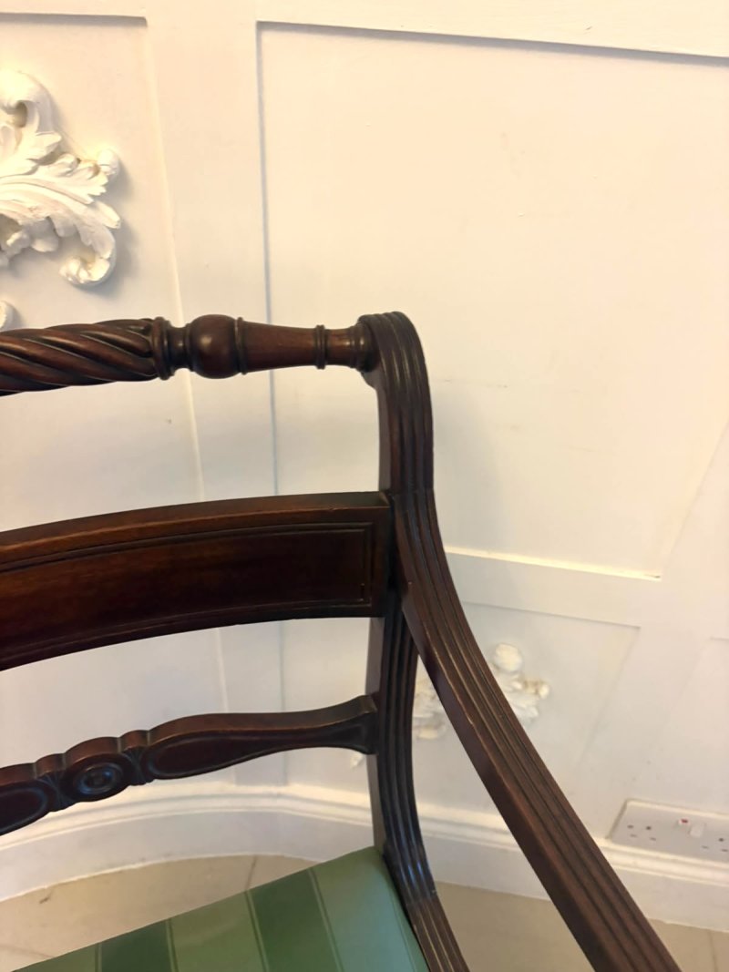 Antique Regency Mahogany Desk Chair - Image 7