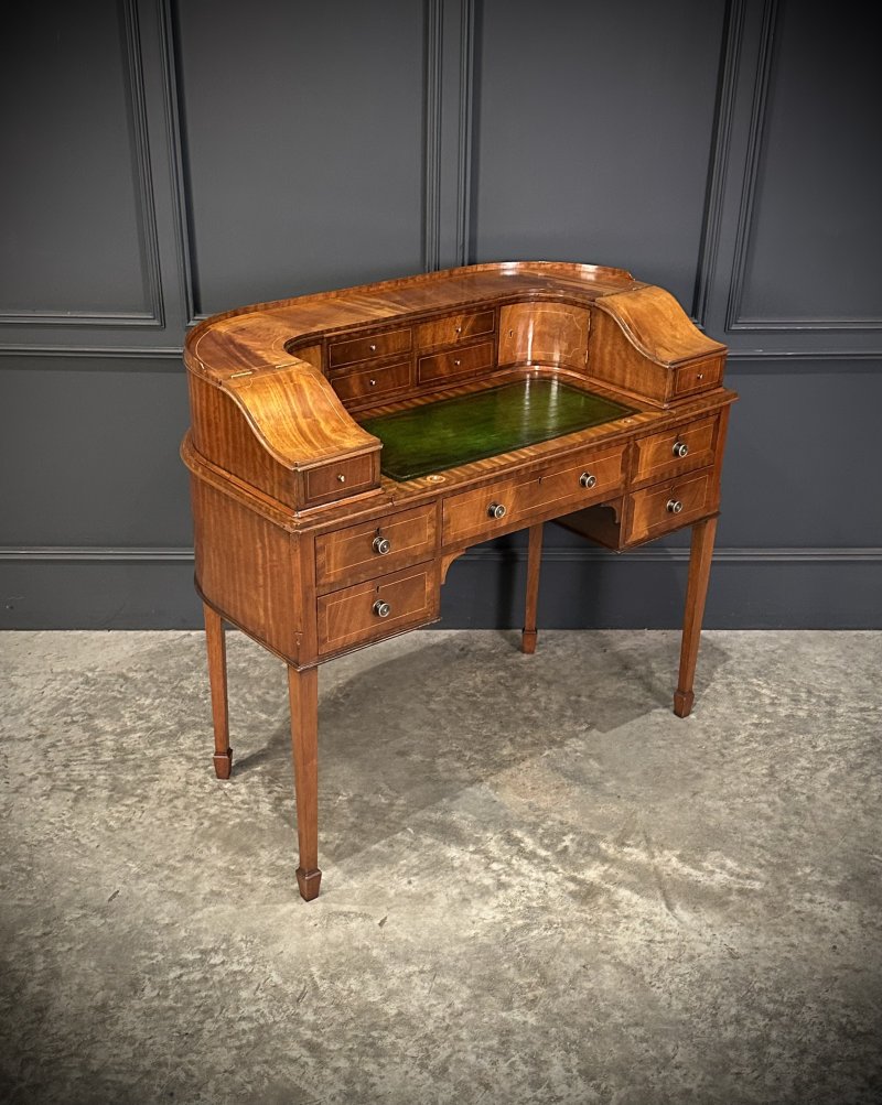 Inlaid Mahogany Carlton House Desk
