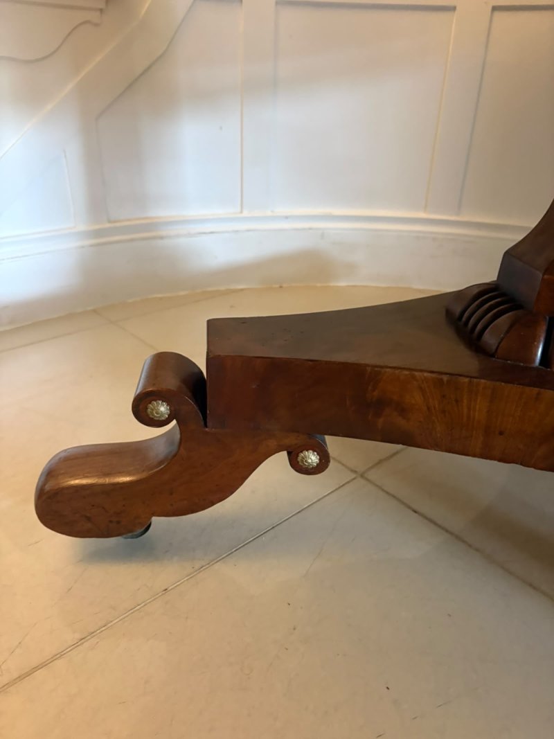 Antique Regency Figured Mahogany 6 Seater Circular Tilt-Top Dining Centre Table - Image 14