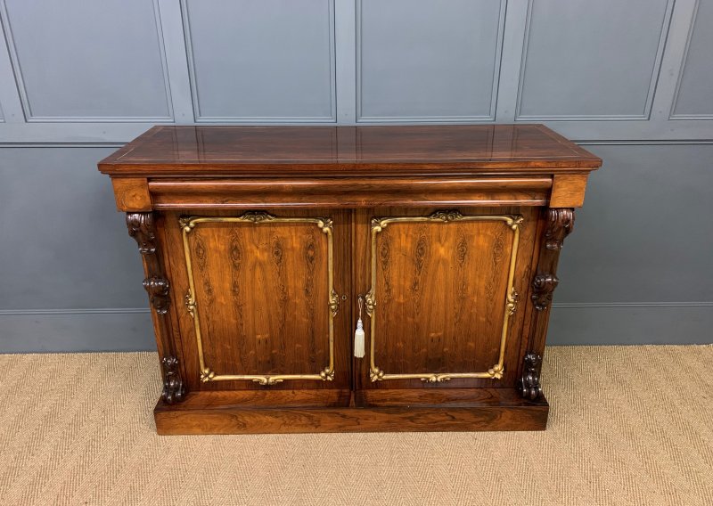 Regency Period Rosewood Side Cabinet