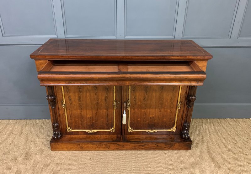 Regency Period Rosewood Side Cabinet - Image 7